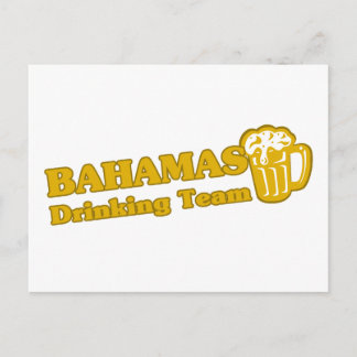 Bahamas Drinking Team Postcard