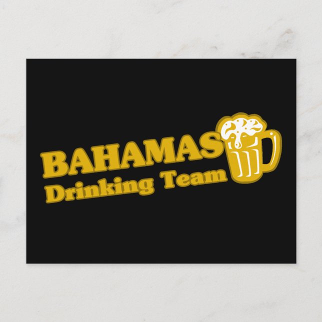 Bahamas Drinking Team Postcard (Front)