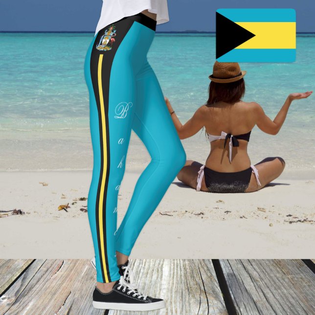 Bahamas fashion leggings, Bahamas Flag /sports Leggings (Creator Uploaded)