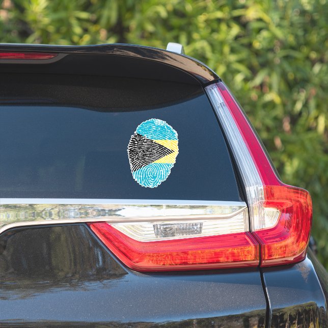 Bahamas Fingerprint Flag (Car Side)