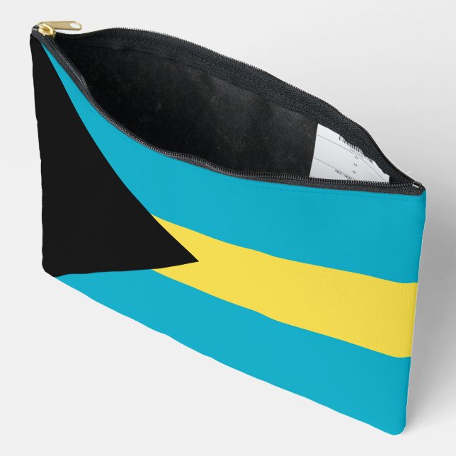 Bahamas flag accessory pouch (Open)