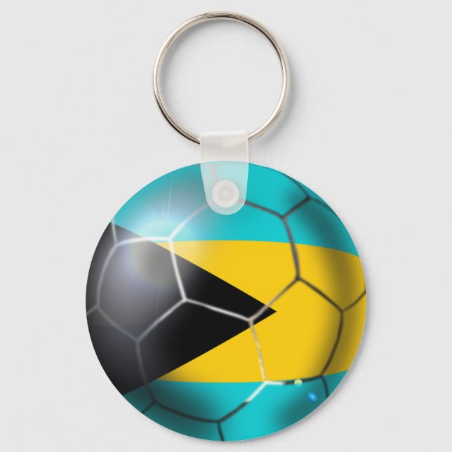 Bahamas flag - Bahaman Caribbean flag Key Ring (Front)