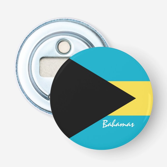 Bahamas Flag & Bahamas party /sports drink Bottle Opener (Front)