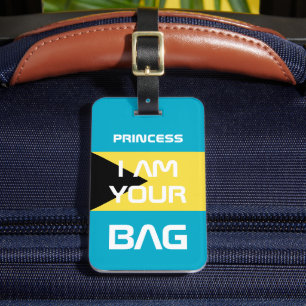Bahamas Flag & Bahamas travel /Personalised Bag Luggage Tag