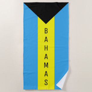 Bahamas Flag Beach Towel