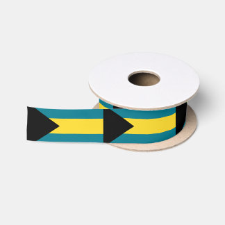 Bahamas Flag Birthday Cake Satin Ribbon