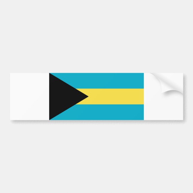 Bahamas flag bumper sticker (Front)