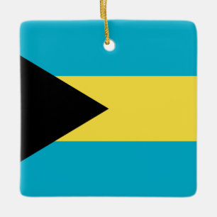 Bahamas Flag Ceramic Ornament