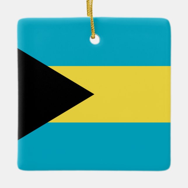 Bahamas Flag Ceramic Ornament (Front)
