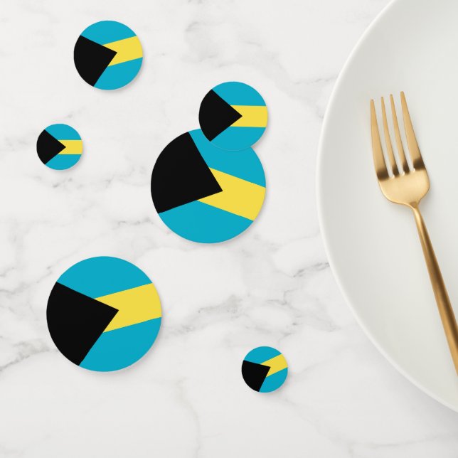 Bahamas flag confetti (Group)
