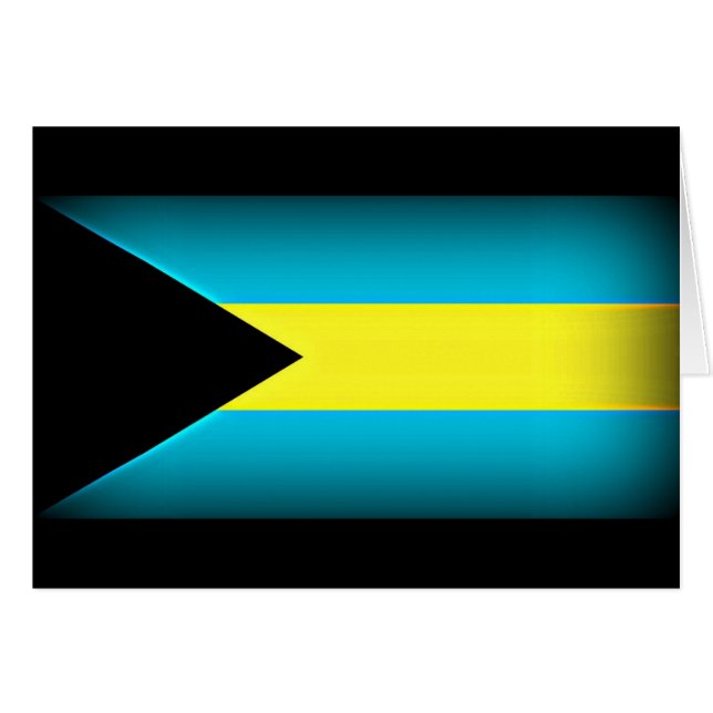 Bahamas Flag Dark Edge (Front Horizontal)