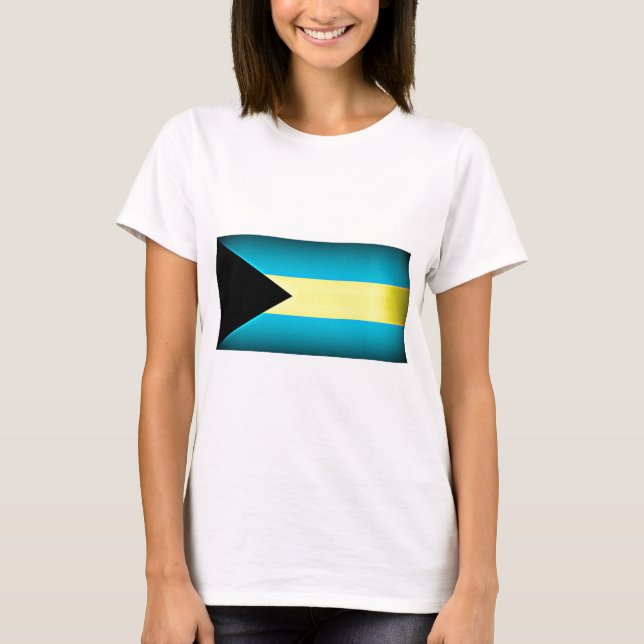 Bahamas Flag Dark Edge T-Shirt (Front)