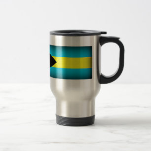 Bahamas Flag Dark Edge Travel Mug
