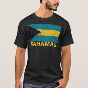 Bahamas Flag Distressed Bahamian Pride Souvenir T-Shirt