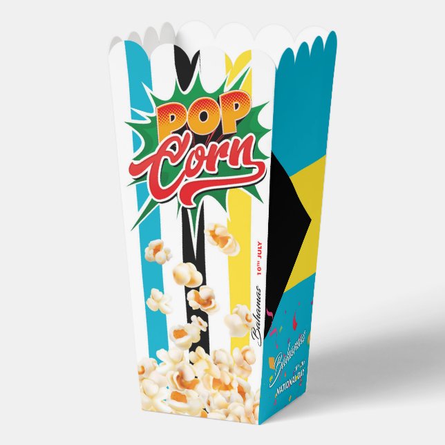 Bahamas flag favour box (Back)