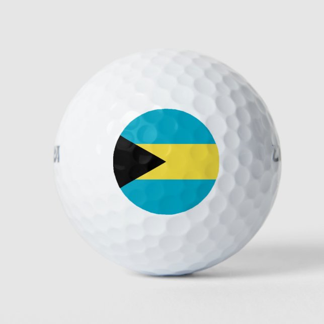 Bahamas Flag Golf Balls (Front)