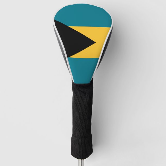 Bahamas Flag Golf Head Cover (Front)