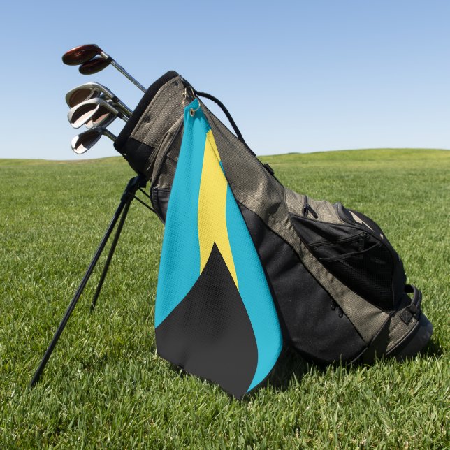Bahamas flag golf towel (Green)