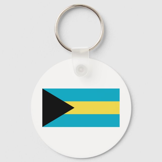 Bahamas Flag Key Ring (Front)