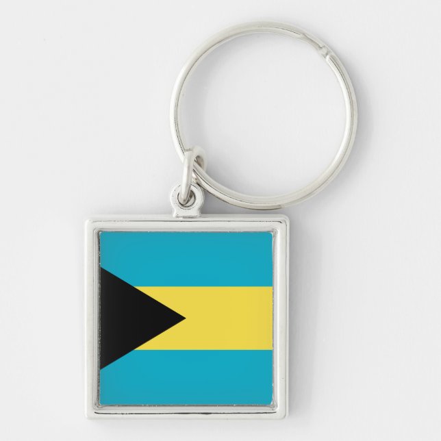 Bahamas Flag Key Ring (Front)