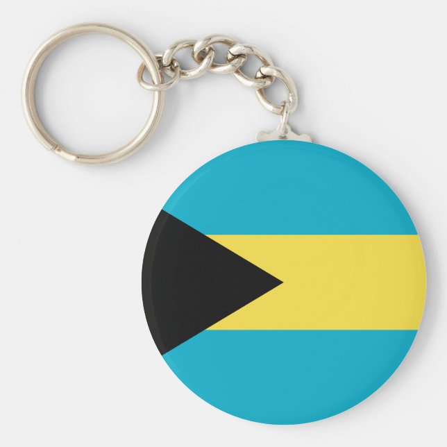 Bahamas Flag Key Ring (Front)