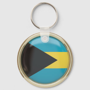 Bahamas Flag Keychain