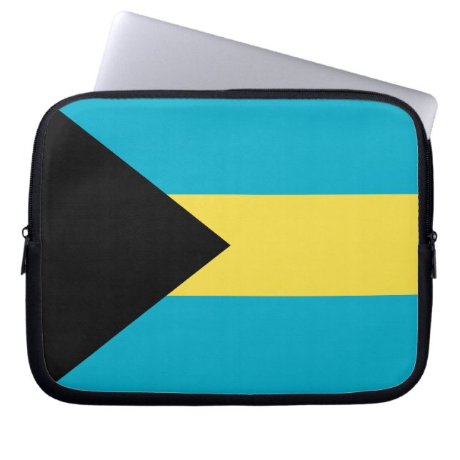 Bahamas Flag Laptop Sleeve (Front)