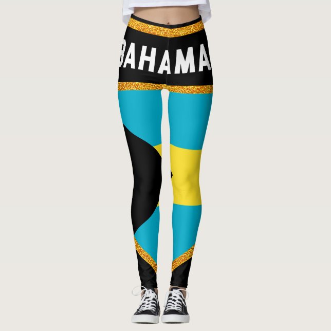 Bahamas Flag Leggings (Front)