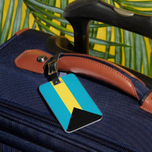 Bahamas flag luggage tag
