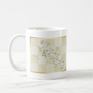 Bahamas Flag + Map Mug