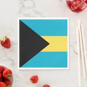 Bahamas flag napkin