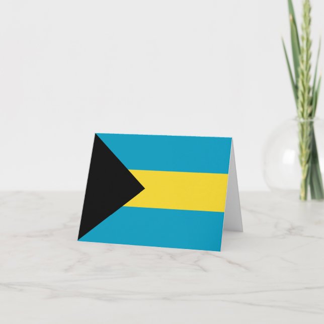 Bahamas Flag Notecard (Front)