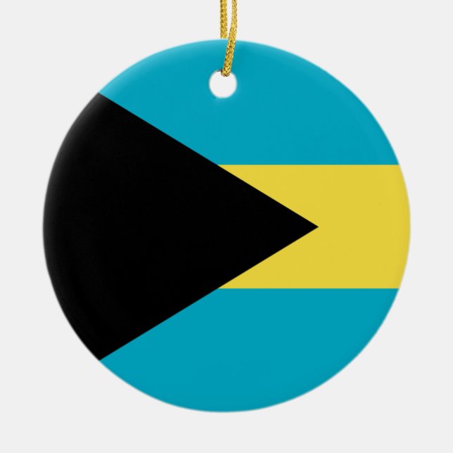Bahamas Flag Ornament (Front)