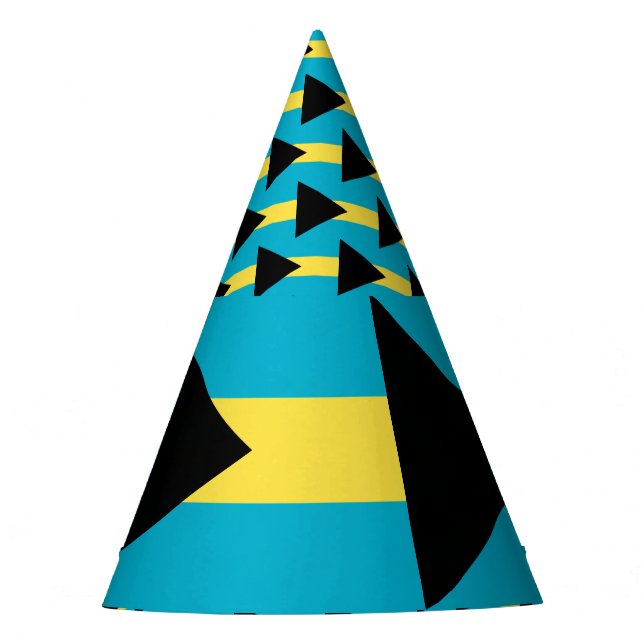 Bahamas Flag Party Hat (Front)