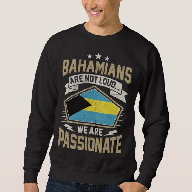 Bahamas Flag Passionate Bahamians Girls & Women Sweatshirt (Front)