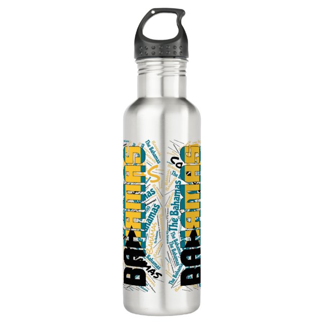 Bahamas Flag Patriotic 710 Ml Water Bottle (Front)