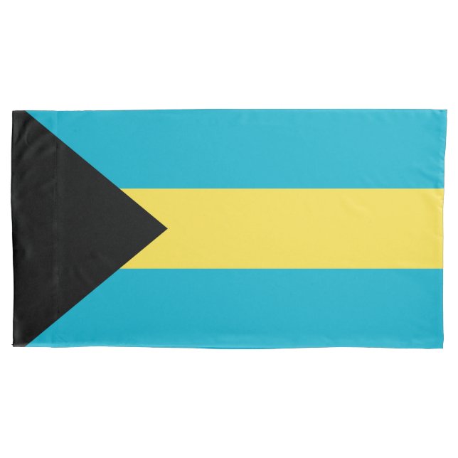 Bahamas flag pillowcase (Front)