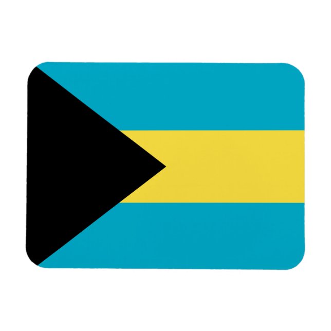 Bahamas Flag Premium Magnet (Horizontal)
