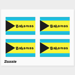 Bahamas Flag Rectangular Sticker