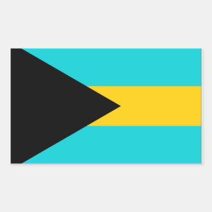 Bahamas Flag Rectangular Sticker