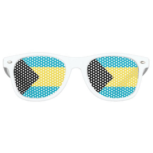 Bahamas Flag Retro Sunglasses (Front)