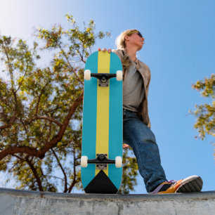 Bahamas flag skateboard