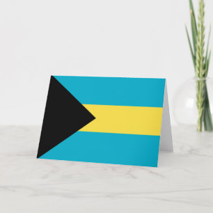 Bahamas flag thank you card
