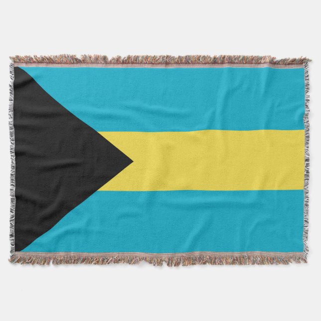 Bahamas flag throw blanket (Front)