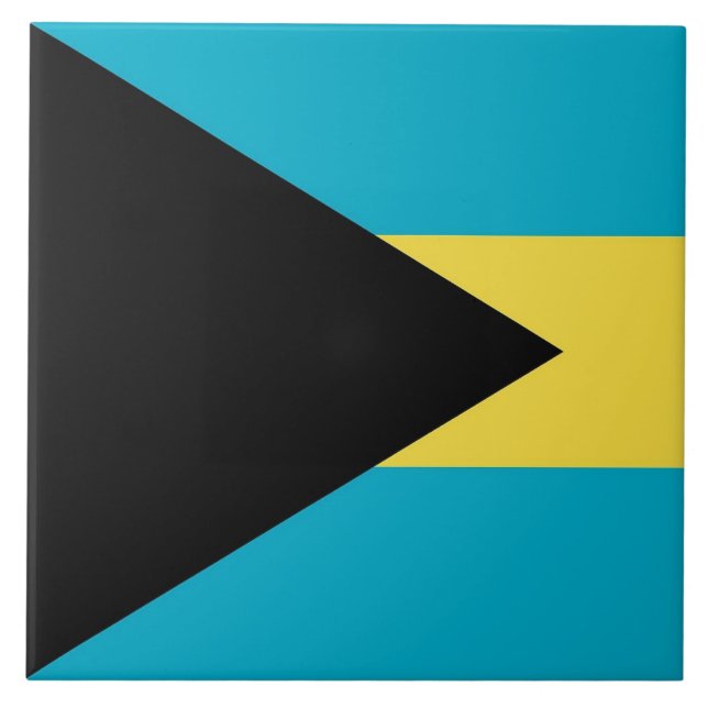 Bahamas Flag Tile (Front)