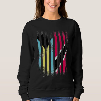 Bahamas Flag Trinidad&Tobago Grown Country Flags S Sweatshirt