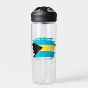 Bahamas flag water bottle