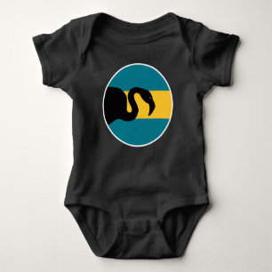 Bahamas Flamingo Bahamian National Animal Flag Baby Bodysuit