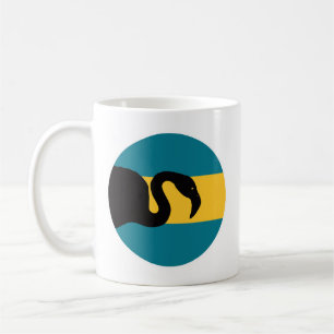 Bahamas Flamingo Bahamian National Animal Flag Coffee Mug