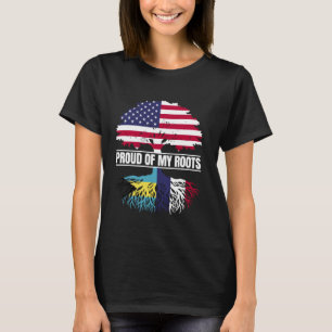 Bahamas France Heritage Proud of my Roots Bahamian T-Shirt